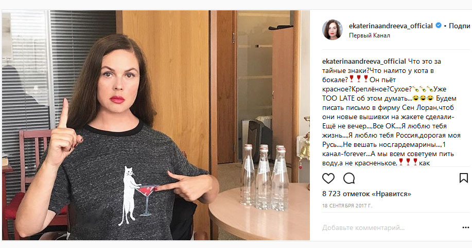 скриншот страницы/instagram.com/ekaterinaandreeva_official